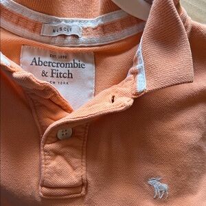 Abercrombie & Fitch Kids Peach Polo Short Sleeve Shirt
